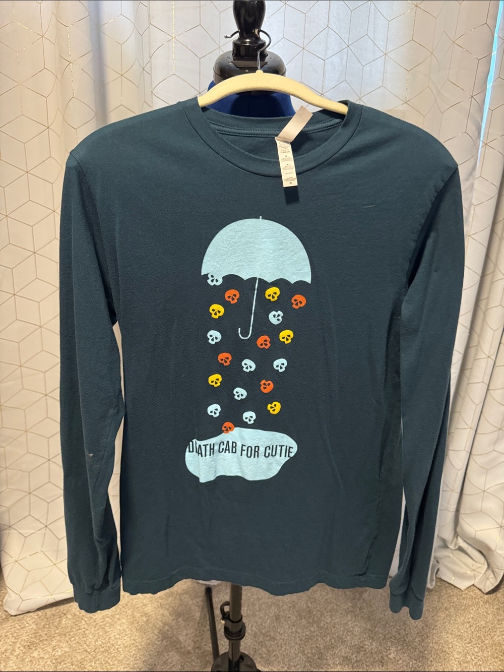 Death Cab for Cutie Womens Graphic Long-Sleeve Shirt - Teal